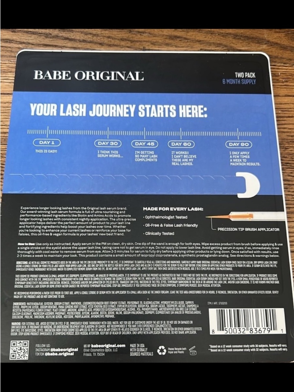 Babe Original Essential Lash Serum – 2-Pack Clear - Picture 2 of 2